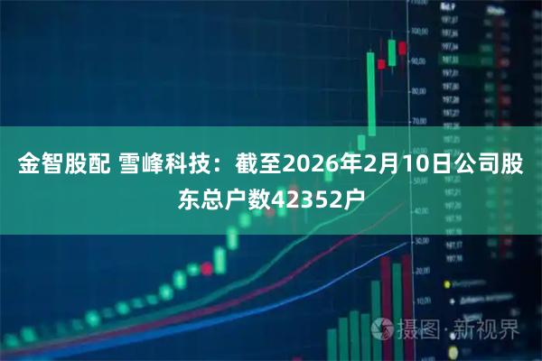 金智股配 雪峰科技：截至2026年2月10日公司股东总户数42352户