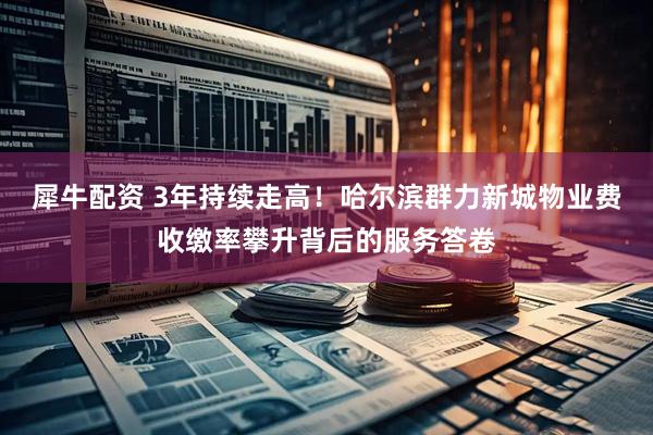 犀牛配资 3年持续走高！哈尔滨群力新城物业费收缴率攀升背后的服务答卷