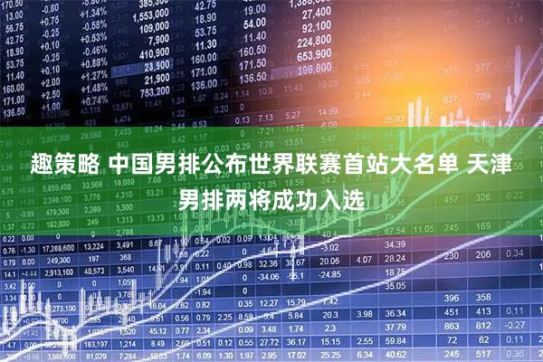 趣策略 中国男排公布世界联赛首站大名单 天津男排两将成功入选