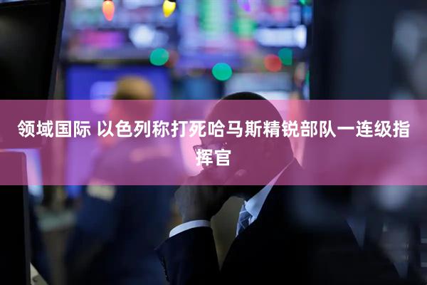 领域国际 以色列称打死哈马斯精锐部队一连级指挥官